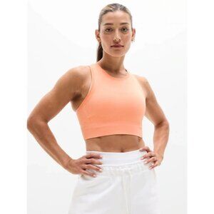 Athleta M Momentum Flex Ultra Crop Tank Papaya Medium Regular